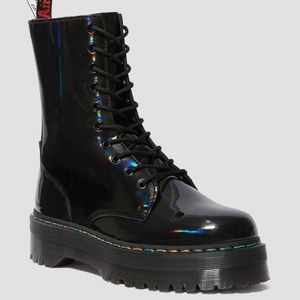 Dr. Marten Jardon Rainbow Patent Boots